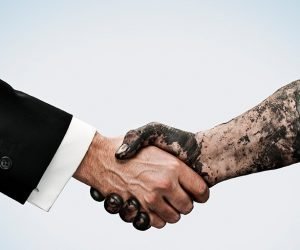Handshake - client and mechanic